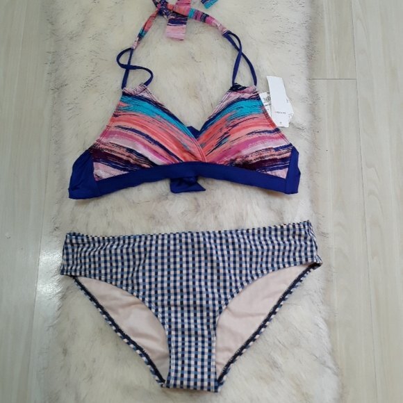 NWT Liz Claiborne 2 piece bathing suit sz 10 - Picture 1 of 8